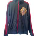 Disney Jackets & Coats | Disney Fantasia Mickey Walt Disney World Resort 13 Parks Track Jacket Sz Xl | Color: Black/Red | Size: Xl