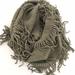 Anthropologie Accessories | Anthropologie Infinity Loop Scarf Gray Fringed Fun Soft & Cozy | Color: Gray | Size: Os