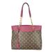 Louis Vuitton Bags | Louis Vuitton Pallas Shopper Tote Bag Pvc Coated Canvas Leather Monogram Brown | Color: Black/Brown | Size: Os