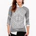 J. Crew Sweaters | J.Crew Women Xs Wool Pullover Sweater Gray White Lightweight | Color: Gray/White | Size: Xs