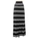Max Studio Casual Skirt: Black Stripes Bottoms - Women's Size Medium