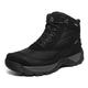 VIPAVA Men's Boots Men's Boots Boots Outdoor Hiking Boots Men's Winter Desert Boots Motorcycle Boots (Color : Black, Size : 9.5)