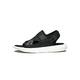 VOSMII Sandal Mens Summer Leisure Straps Sandals Fashion Thick Platform Genuine Leather Beach Slippers Casual Shoes Male (Color : Black White, Size : 10)