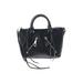 Rebecca Minkoff Leather Satchel: Pebbled Black Solid Bags