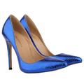 VIPAVA Women's high Heels Women's high-Heeled Shoes Sexy Pointy Sweet Colorful Snake Shaped Thin high-Heeled Shoes Women's Nude Shoes high-Heeled Shoes (Color : Blue, Size : 7)