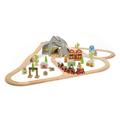 Bigjigs Rail Wild West Train Set - 62 Piece Wooden Cowboy Train Set, Kids Trains & Railway Sets, Toys & Gifts For Toddlers, Made From Sustainable Wood, Age 3 Year Old +