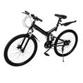 WDRENTOOL 26 Inch Mountain Bike, Folding Bikes, 21 Speed Pedelec for Men and Women, Adjustable MTB Road Bike, Folding Bike, City Camping, 150 kg