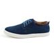 VIPAVA Men's Lace-Ups Men's Casual Shoes Oxford Shoes Men's Sports Shoes Suede Men's Boat Shoes (Color : Blue, Size : 9)