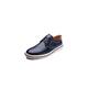 VIPAVA Men's Lace-Ups Men's Casual Leather Shoes Men's Lace-Up Oxford Business Comfort Flat Shoes Men's Walking Shoes (Color : Blue, Size : 6.5 UK)