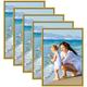 Alishomtll Pack of 5 A3 29.7 x 42 cm Plastic Photo Frames for Multiple Photos, Gold