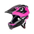 wisoolkic Kids Full Face Helmet - Integrated Comprehensive Protection For Ultimate Safety Excellent Padding For Breathability, rose red