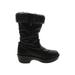 Durango Boots: Slouch Chunky Heel Boho Chic Black Solid Shoes - Women's Size 9 1/2 - Round Toe