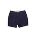 Lands' End Khaki Shorts: Blue Solid Bottoms - Women's Size 8