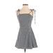 Shein Casual Dress - Mini Square Sleeveless: Black Dresses - Women's Size X-Small