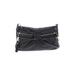 B Makowsky Leather Shoulder Bag: Pebbled Black Solid Bags