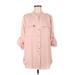 Calvin Klein 3/4 Sleeve Blouse: Pink Tops - Women's Size 6