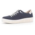 Slip-On Sneaker GABOR Gr. 39, blau (dunkelblau, beige) Damen Schuhe Sneaker