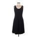CATHERINE Catherine Malandrino Casual Dress - A-Line: Black Solid Dresses - Women's Size Medium