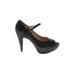 Gastone Lucioli Heels: Black Shoes - Women's Size 39