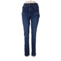 Soho JEANS NEW YORK & COMPANY Jeans - High Rise: Blue Bottoms - Women's Size 8 - Dark Wash