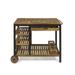 Admirals Outdoor Acacia Wood Bar Cart with Reversible Drawers and Bottle Holders by Christopher Knight Home