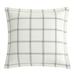 HiEnd Accents Windowpane Plaid Modern Rustic Euro Sham, 27"x27"