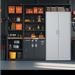 71"H Metal Garage Storage Cabinet,Tool Steel Locking Cabinet with Doors and 4 Shelves, Tall Cabinets