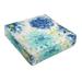 Gardenia Seaglass Floral Outdoor Corded Deep Seating Cushion - 30" - Blue and Green