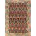 Geometric Kilim Reversible Area Rug Oriental Flatweave Wool Carpet - 8'5"x 11'5"