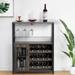 Wine Cabinet Bar Cabinet with Removable Wine Rack