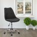 Armless Task Chair with Buttons,High quality and durable, Black