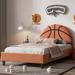 Basketball Design Upholstered Twin Platform Bed for Boys & Girls, Teens