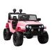 Aosom 12V Kids Ride On Truck with Parent Remote Control, Electric Battery Powered Toy Car with Spring Suspension