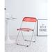 Clear Transparent Folding Chair Chair Pc Plastic Living Room Seat