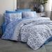 Organic Club Efes Blue Cotton Duvet Cover Set of 3