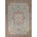 Traditional Floral Tabriz Persian Rug Traditional Handmade Wool Carpet - 9'7"x 12'8"