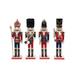 Santa's Workshop 4 Piece King & Guard Nutcrackers Set Wood in Brown | 12 H x 3 W x 3 D in | Wayfair 70727