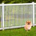Pure Garden 15"H x 15"W Metal Animal Barrier Fence - No-Dig Garden Fence - Underground Fence Panels Metal in Black | 15 H x 15 W x 240 D in | Wayfair