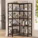 17 Stories Jaystin 65.74" H x 31.5" W Iron Corner Bookcase in Black | Wayfair 71D0CDE6A6E34CF8B3B6196C1E0F7937