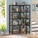 17 Stories Jaystin 65.74" H x 31.5" W Iron Corner Bookcase in Black | Wayfair 71D0CDE6A6E34CF8B3B6196C1E0F7937