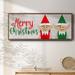 The Holiday Aisle® Christmas Elf Couple Framed On Canvas Print Canvas, Solid Wood in Blue/Red | 24 H x 60 W x 1.5 D in | Wayfair