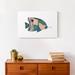 Highland Dunes Colorful Fish w/ Pointy Nose On Canvas Print Canvas in Blue | 1600 H x 3600 W x 1.75 D in | Wayfair E1AE36D7F75642F086B140C5F6F262C1