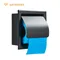 Porte-papier hygiénique en acier inoxydable 304, boîte en rouleau de papier étanche, support de boîte à mouchoirs noir, accessoires de quincaillerie de salle de bains