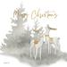 The Holiday Aisle® Woodland Deer Merry Christmas On Canvas by Mollie B. Print Canvas | 20 H x 20 W x 1.25 D in | Wayfair