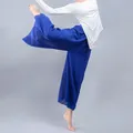 Pantalon d'entraînement en mousseline de soie pour la danse chinoise pantalon de danse classique