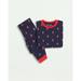 Brooks Brothers Boys Cotton Printed Pajama Set | Navy | Size 8