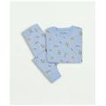 Brooks Brothers Girls Kids Long-Sleeve Pajamas Set | Light Blue | Size 10