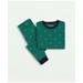 Brooks Brothers Boys Cotton Printed Pajama Set | Green | Size 6