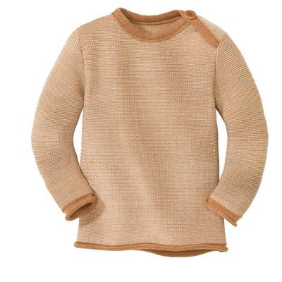 disana - Kid's Melange-Pullover - Merinopullover Gr 86/92 beige Image