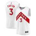 D.J. Carton Men's Fanatics Branded White Toronto Raptors Fast Break Custom Replica Jersey - Association Edition